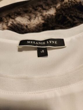 Melanie Lyne White Women's Blouse - Classic Crew Neck